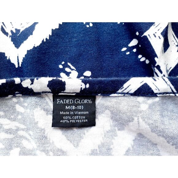 Faded Glory Navy White Geometric Print Sundress Size Medium - Picture 8 of 11